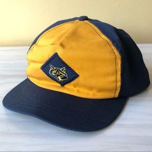 Wolf Cub Scout Hat Solid Twill Cap Blue Yellow Youth Small/Medium (Kids 7-12yr)